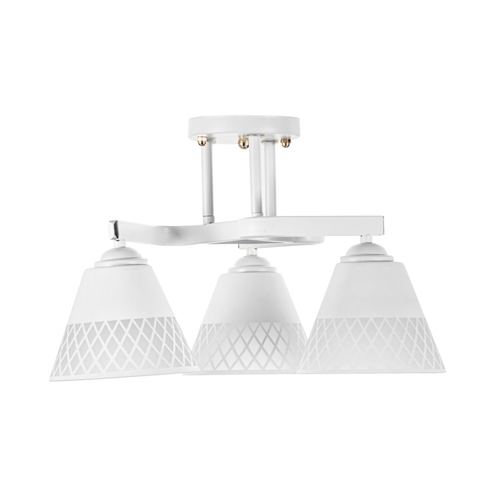 Люстра Люстра "Ронан" 3хЕ27 40Вт белый 48х48х28 см