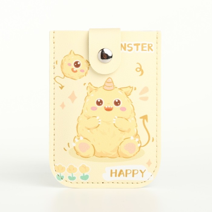 Картхолдер на кнопке, цвет жёлтый Картхолдер на кнопке, цвет жёлтый
