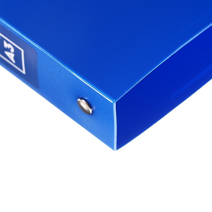 Папка на 4 кольцах А3, Calligrata  Папка на 4 кольцах А3, Calligrata "Standard" 27мм, 800 мкм, вертикальная, синяя