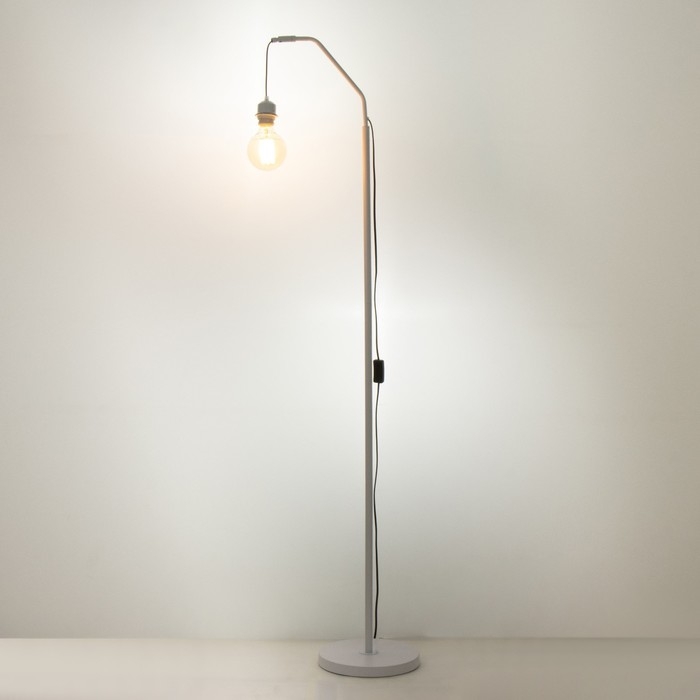 Торшер без абажура  Торшер без абажура "Медиум" Е27 40Вт  белый 32х26х151см