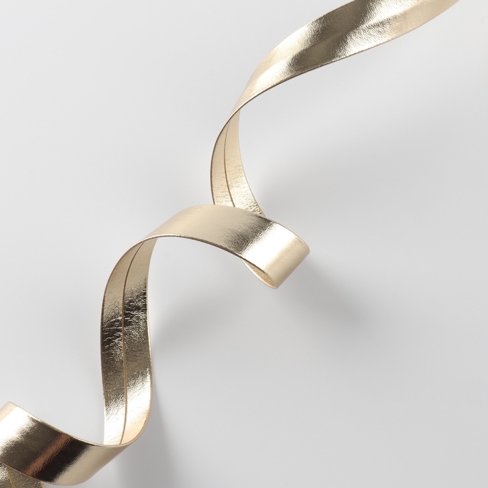 Косая бейка, кожзам, 15 мм × 10 ± 1 м, цвет бежевый Косая бейка, кожзам, 15 мм × 10 ± 1 м, цвет бежевый