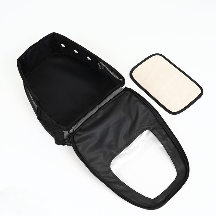 Рюкзак для переноски кошек и собак, с окном для обзора, серый Рюкзак для переноски кошек и собак, с окном для обзора, серый