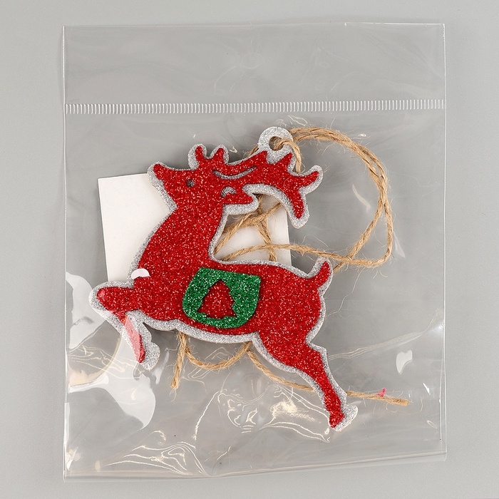 Украшение новогоднее из EVA  Украшение новогоднее из EVA "Олень" на клеевой основе