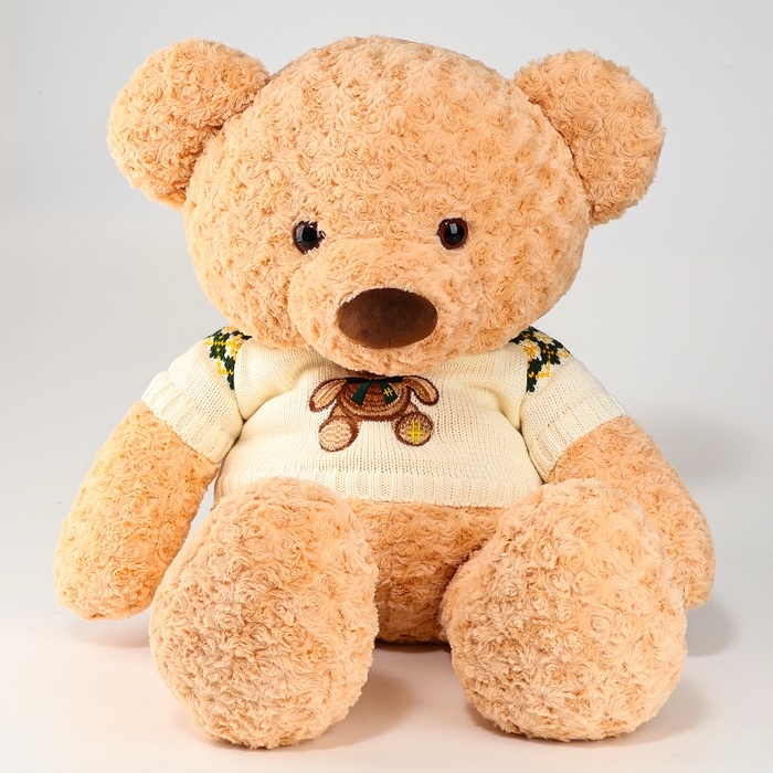 Мягкая игрушка «Медведь», в кофте, 80 см, цвет бежевый Мягкая игрушка «Медведь», в кофте, 80 см, цвет бежевый