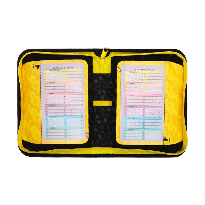 Пенал 1 секция, 140 х 200 х 40 мм, 2 откидные планки, тканевый, ПКТ 09-20 Пенал 1 секция, 140 х 200 х 40 мм, 2 откидные планки, тканевый, ПКТ 09-20 "Мишка Кря"