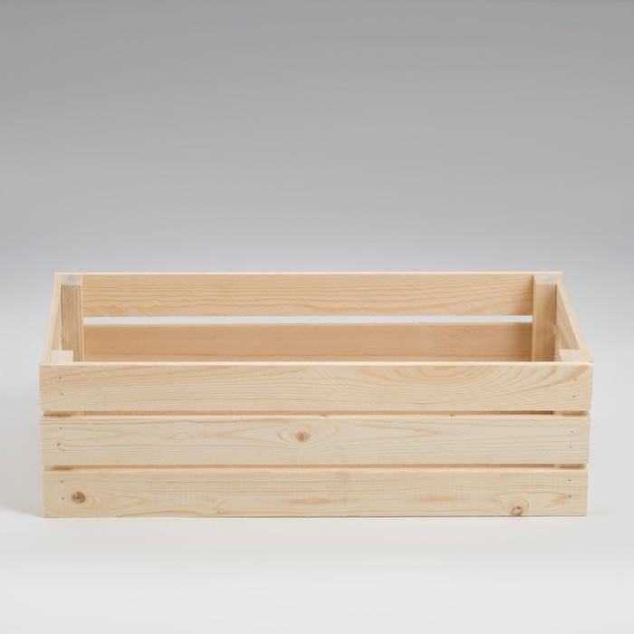 Ящик деревянный для стеллажей глубиной 50х25х15 см Ящик деревянный для стеллажей глубиной 50х25х15 см