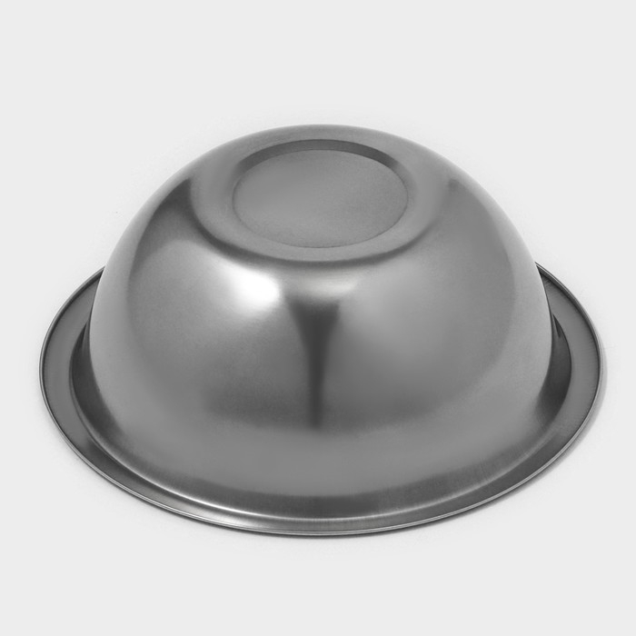 Миска из нержавеющей стали Доляна, 1 л, d=18 см, толщина 0,3 мм, цвет хромированный Миска из нержавеющей стали Доляна, 1 л, d=18 см, толщина 0,3 мм, цвет хромированный