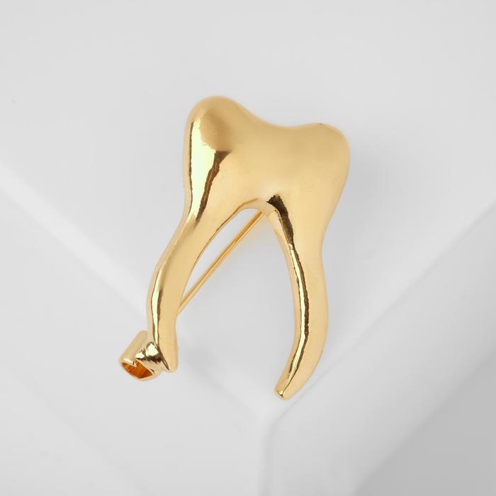 Брошь «Зуб», цвет золото Брошь «Зуб», цвет золото