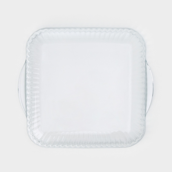 Форма стеклянная для запекания, 3,2 л, 28&times;28&times;6 см