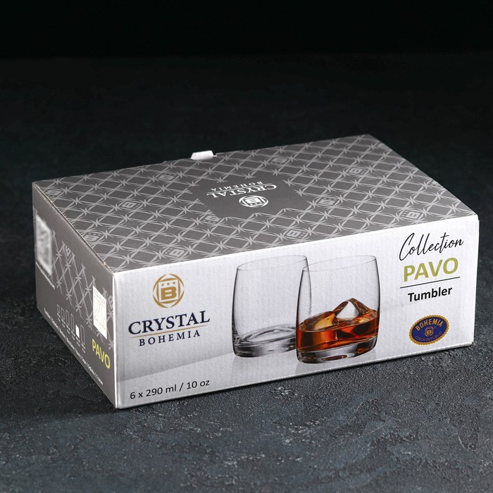 Набор стаканов для виски Pavo, 290 мл, 6 шт Набор стаканов для виски Pavo, 290 мл, 6 шт