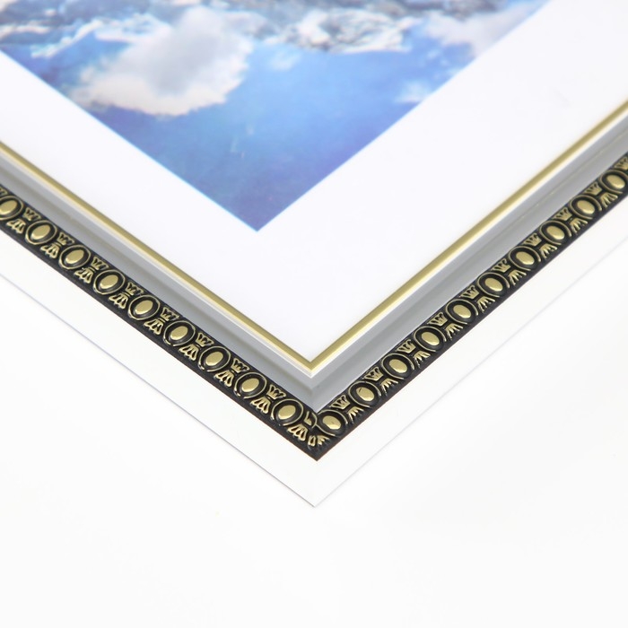 Фоторамка пластик Фоторамка пластик "Камея" 15х21 см, серебро