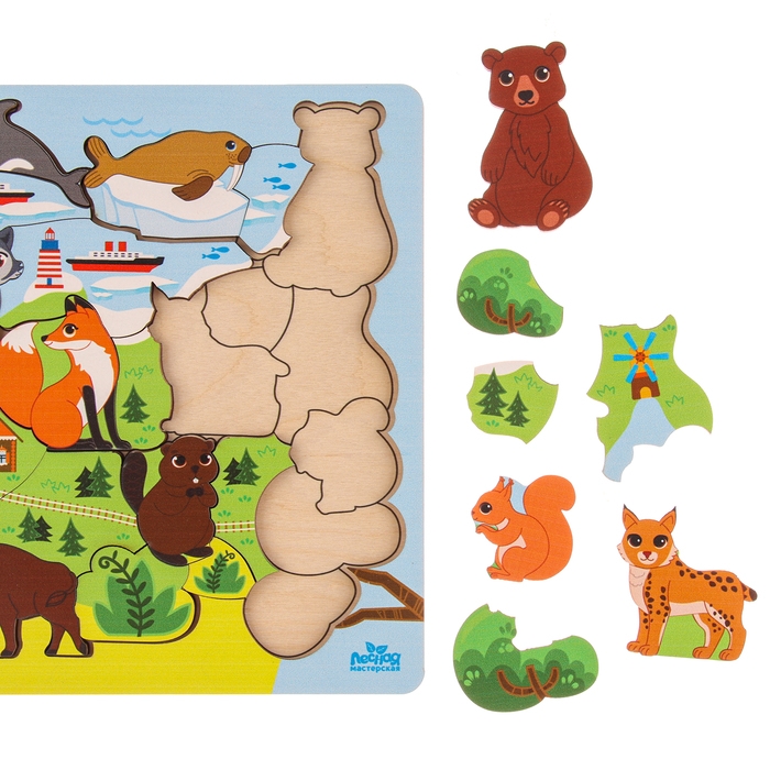 Головоломка «Животные Евразии» Головоломка «Животные Евразии»