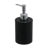 Диспенсер для жидкого мыла тм VETTA Тренто, 250мл, пластик, PP+ABS, черный, 7,5х7,5х16,5см