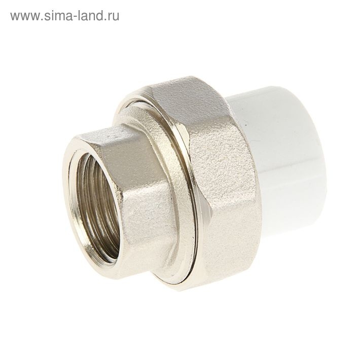 Муфта комбинированная VALFEX, разъемная (американка), d=20 мм x 1/2 Муфта комбинированная VALFEX, разъемная (американка), d=20 мм x 1/2", внутренняя резьба