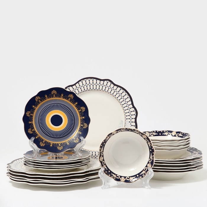 Наборы посуды сервиз столовый фарфоровый, 24 предмета Наборы посуды сервиз столовый фарфоровый, 24 предмета