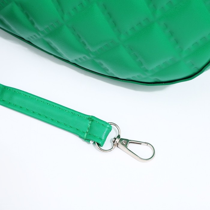 Сумка-багет на молнии, цвет зелёный Сумка-багет на молнии, цвет зелёный