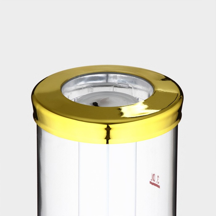 Башня пивная «Петронас», 3 л, колба с подсветкой, 2 батарейки, цвет золотой Башня пивная «Петронас», 3 л, колба с подсветкой, 2 батарейки, цвет золотой