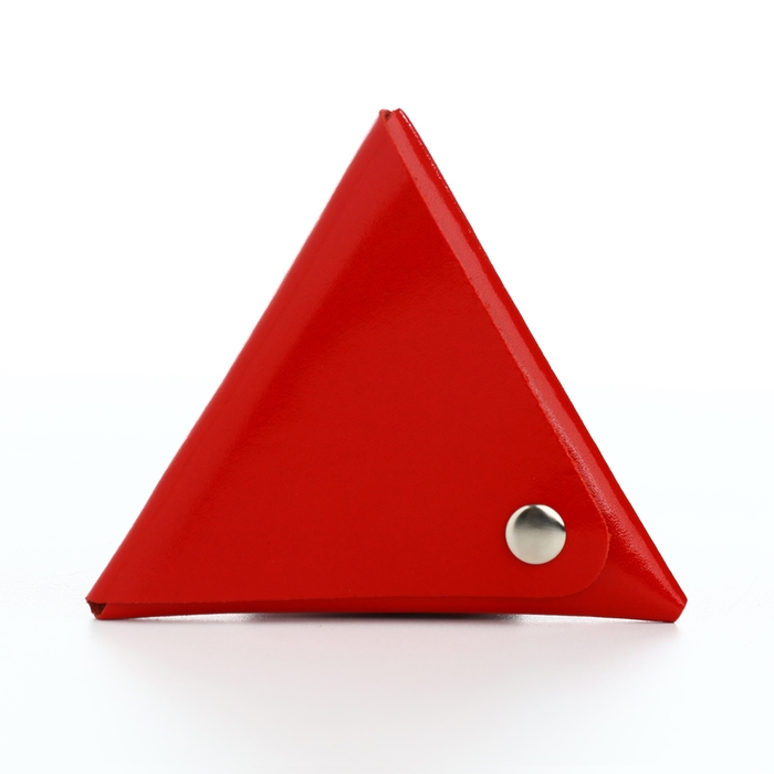 Монетница на кнопке TEXTURA, цвет красный Монетница на кнопке TEXTURA, цвет красный