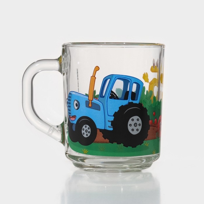 Набор стеклянной посуды «Синий трактор. Цифры», 3 предмета: кружка 250 мл, тарелка 19,5 см, салатник 13 см Набор стеклянной посуды «Синий трактор. Цифры», 3 предмета: кружка 250 мл, тарелка 19,5 см, салатник 13 см