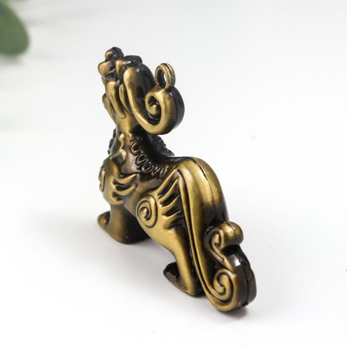 Сувенир металл Сувенир металл "ПиЯО" под бронзу 4х5,5х1,2 см