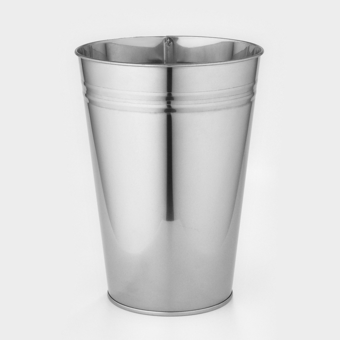 Вазон без ручек, 7 л, h=29 см, нержавеющая сталь, ГОСТ Вазон без ручек, 7 л, h=29 см, нержавеющая сталь, ГОСТ