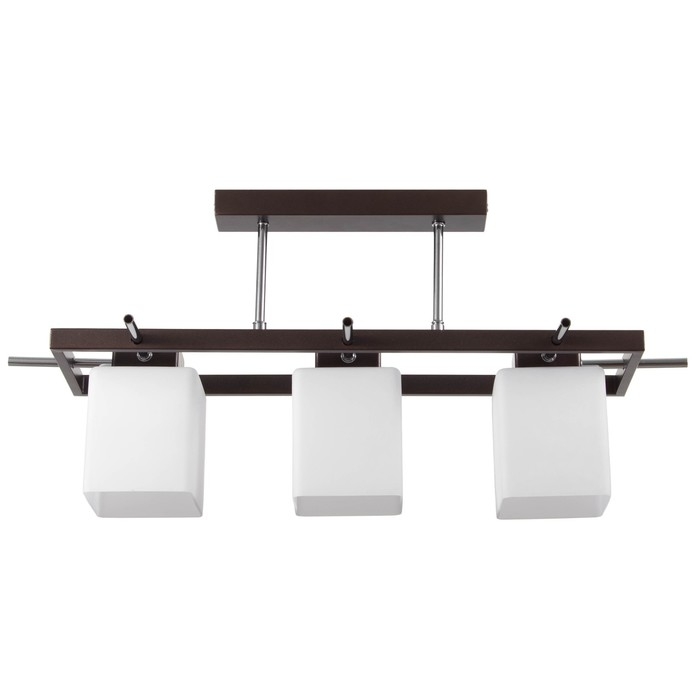 Люстра 2731/3 E27 40Вт коричнево-хромовый 50х27х28 см BayerLux Люстра 2731/3 E27 40Вт коричнево-хромовый 50х27х28 см BayerLux