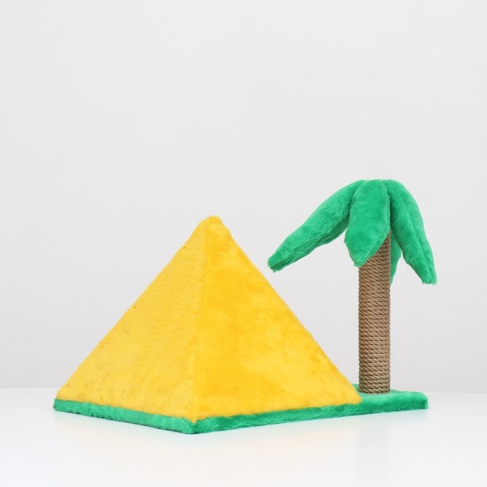 Домик для кошек  Домик для кошек "Пирамидка", с когтеточкой "Пальма", 38 х 40 х 61 см