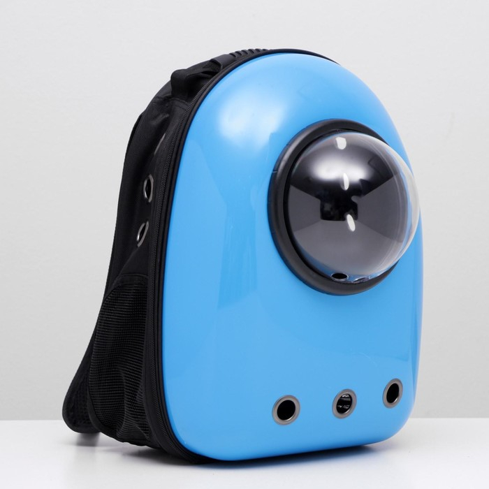 Рюкзак для переноски кошек и собак, с окном, 32 х 22 х 43 см, голубой Рюкзак для переноски кошек и собак, с окном, 32 х 22 х 43 см, голубой