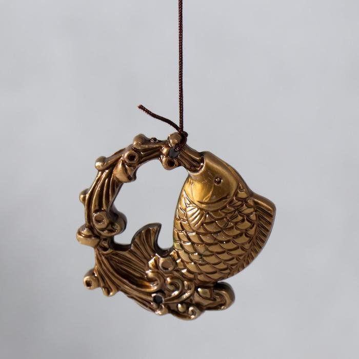 Музыка ветра металл Музыка ветра металл "Карп" 6 колокольчиков 54 см