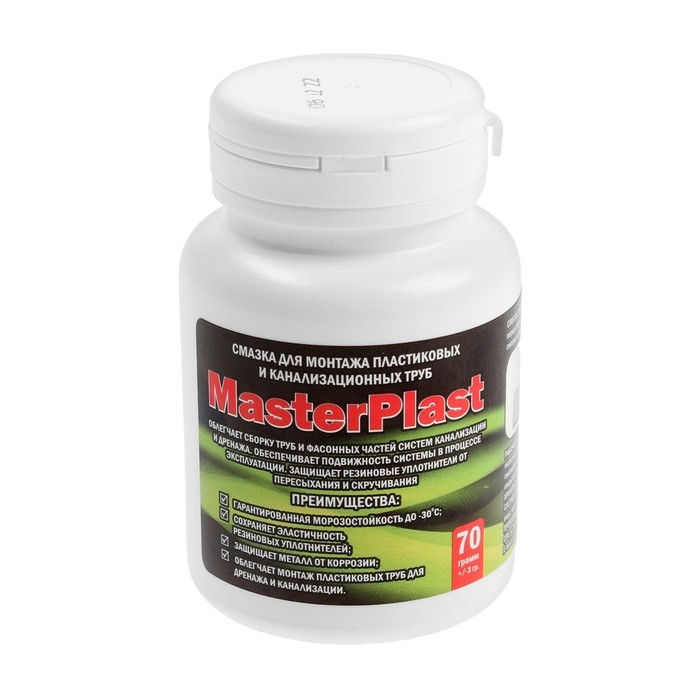 Смазка для канализационных труб Masterprof ИС.130896, 70 г Смазка для канализационных труб Masterprof ИС.130896, 70 г