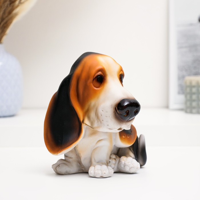Копилка Копилка "Щенок бассет" 14х15х16см