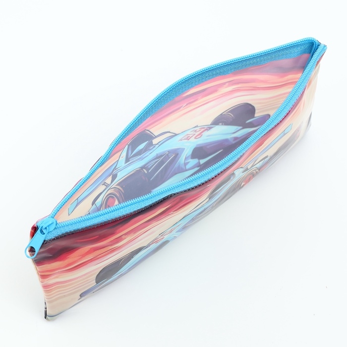 Косметичка-пенал на молнии, цвет синий Косметичка-пенал на молнии, цвет синий