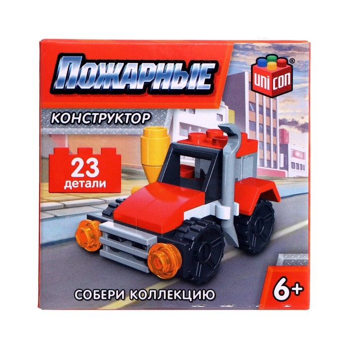 Конструктор Пожарные «Пожарная машина», 23 детали Конструктор Пожарные «Пожарная машина», 23 детали