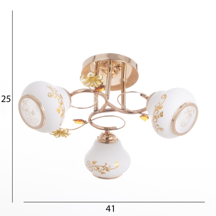 Люстра Люстра "Алана" 3х40Вт Е27 Золото МОДЕЛЬ: 2612380