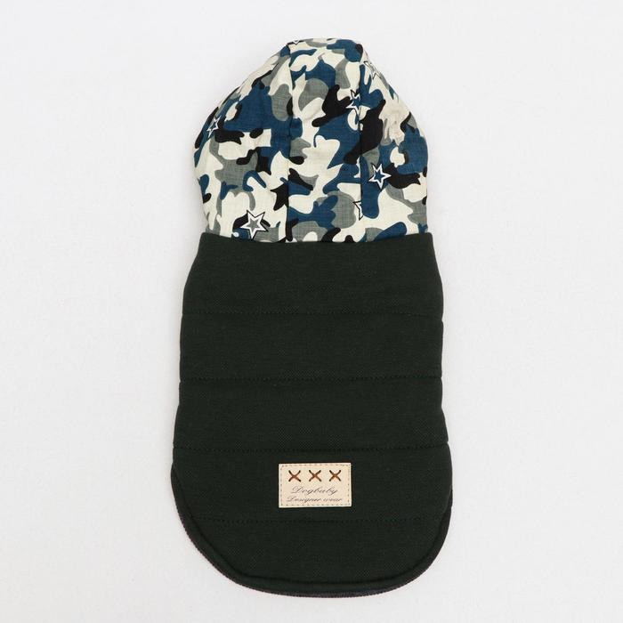 Куртка для собак, S (ДС 20 см, ОШ 23 см, ОГ 32 см), тёмно-зелёная Куртка для собак, S (ДС 20 см, ОШ 23 см, ОГ 32 см), тёмно-зелёная