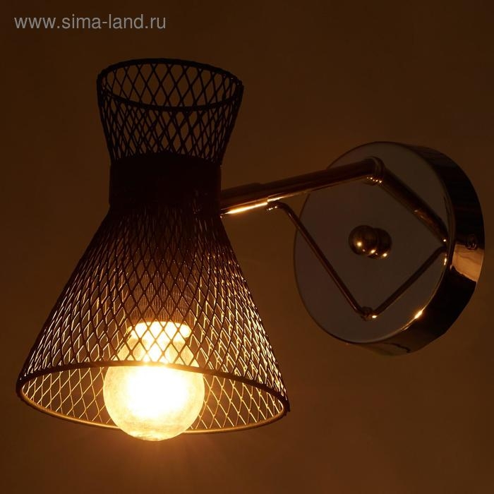 Бра 662456/1 E27 40Вт черный-хром 26х12х18 см