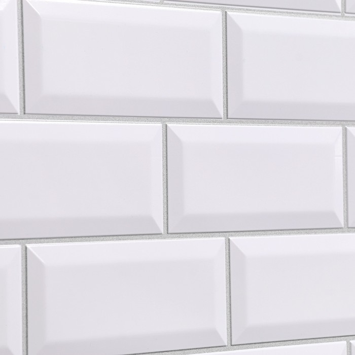 Панель ПВХ плитка Кабанчики жемчужная 485х960