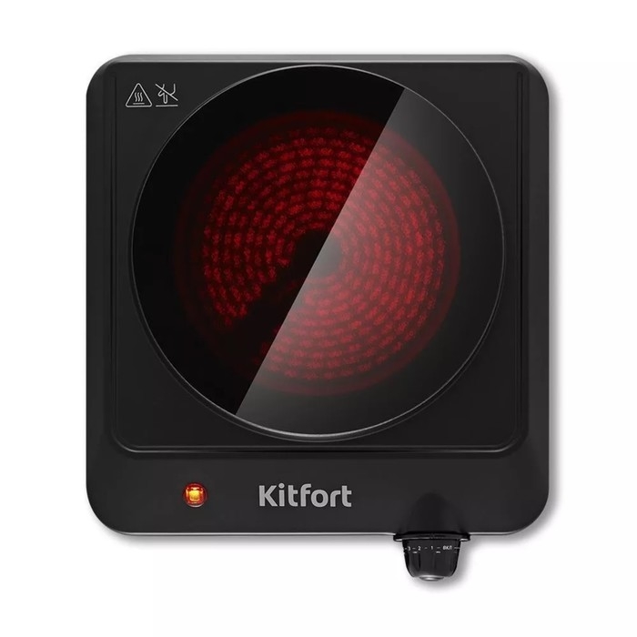Плитка инфракрасная Kitfort КТ-170, 1200 Вт, 1 конфорка, чёрная Плитка инфракрасная Kitfort КТ-170, 1200 Вт, 1 конфорка, чёрная