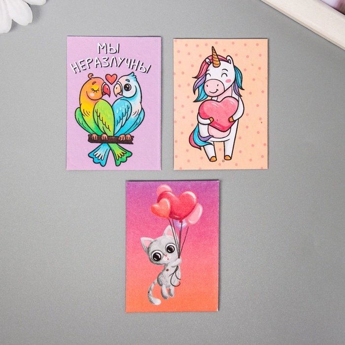 Набор открыток с семенами  Набор открыток с семенами "Вырасти сам" "Радость" 5*7см