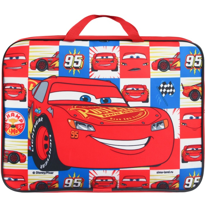 Папка с ручками текстильная А4, 350х270х100 мм, Тачки Папка с ручками текстильная А4, 350х270х100 мм, Тачки