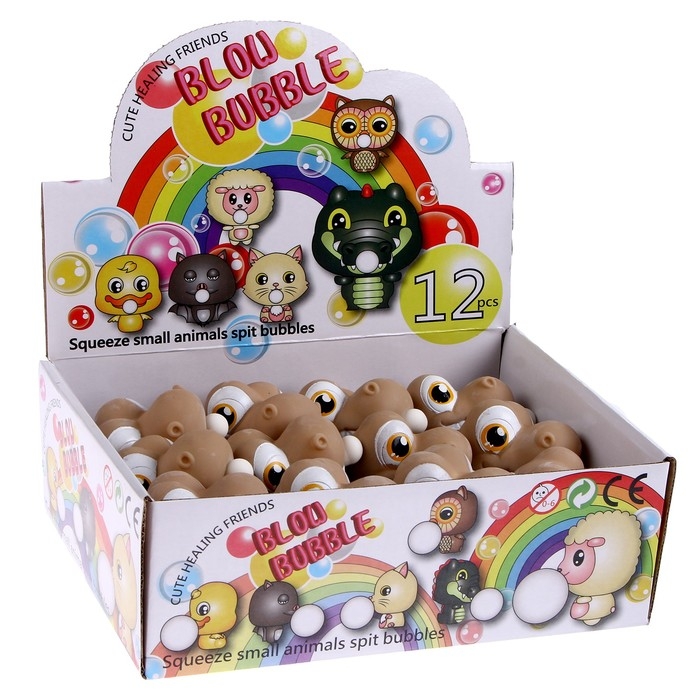 Мялка «Динозаврик» надувает шарик Мялка «Динозаврик» надувает шарик