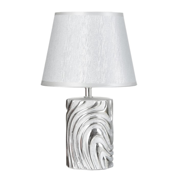 Настольная лампа Настольная лампа "Калиса" Е14 40Вт серебро 19х19х32 см RISALUX