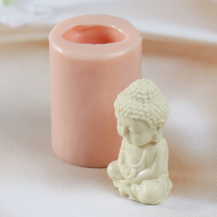 Молд силиконовый Молд силиконовый "Будда" изделие 3,5х2,8х6,5 см