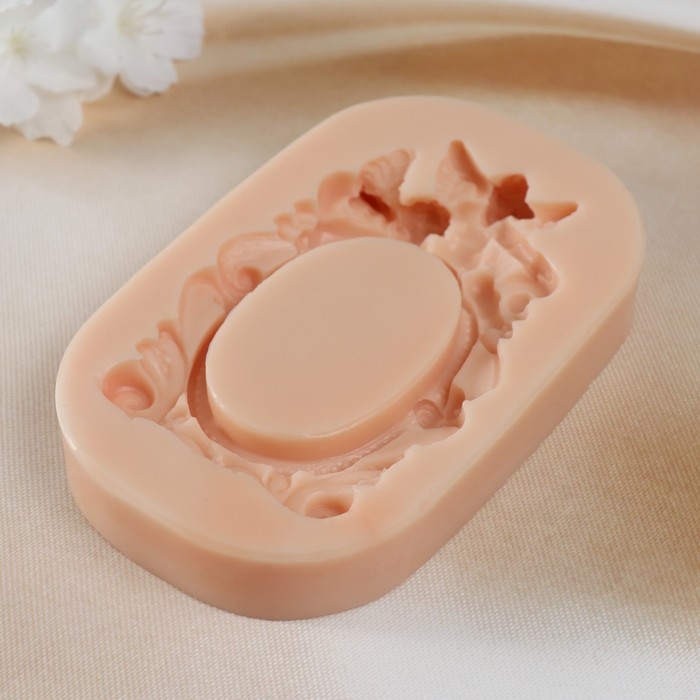 Молд силикон Молд силикон "Овальная рамка" 10,7х7х2 см