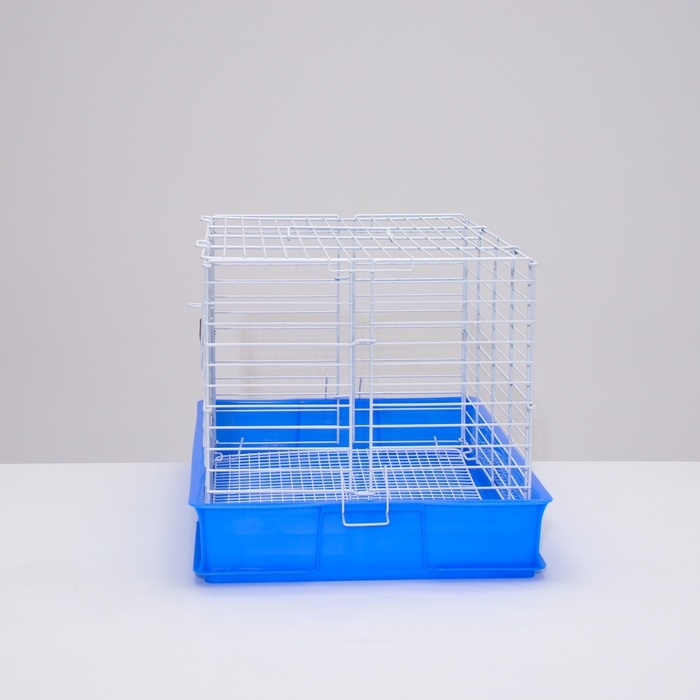 Клетка для кроликов RT-1, 62 х 42 х 39 см, синяя Клетка для кроликов RT-1, 62 х 42 х 39 см, синяя