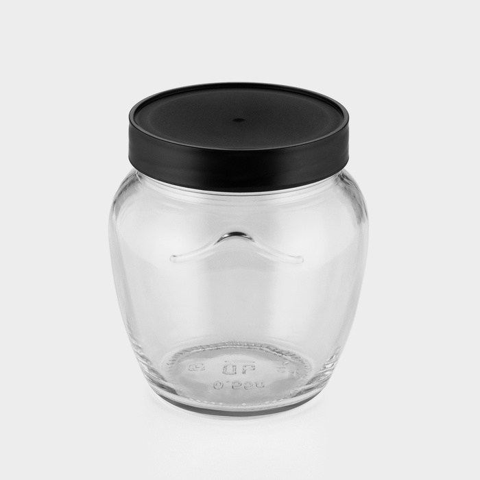 Набор стеклянных банок с чёрной полимерной крышкой, ТО-82 мм, 550 мл, 6 шт. Набор стеклянных банок с чёрной полимерной крышкой, ТО-82 мм, 550 мл, 6 шт.
