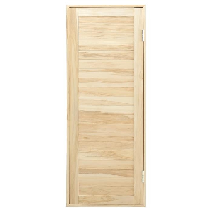 Дверь для бани и сауны из шпунтованной доски, ЛИПА Эконом, 180х70 см Дверь для бани и сауны из шпунтованной доски, ЛИПА Эконом, 180х70 см