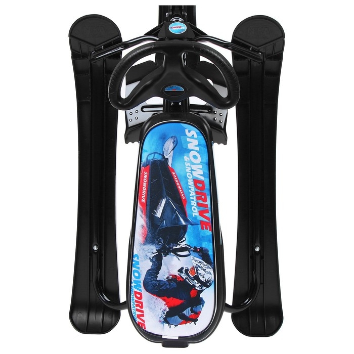 Снегокат «Ника-кросс Гонки», СНК, цвет чёрный Снегокат «Ника-кросс Гонки», СНК, цвет чёрный