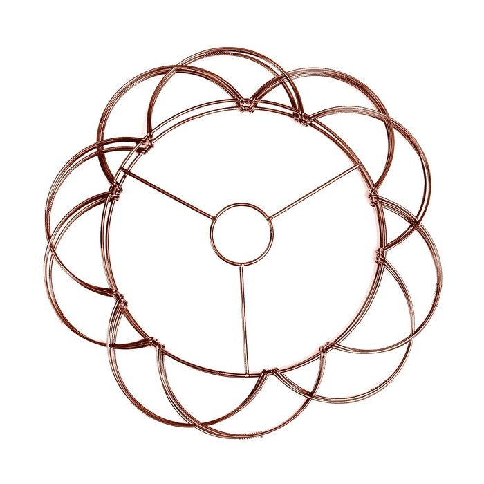 Светильник BayerLux 1671/1 E27 40Вт медь 28х28х30-130 см