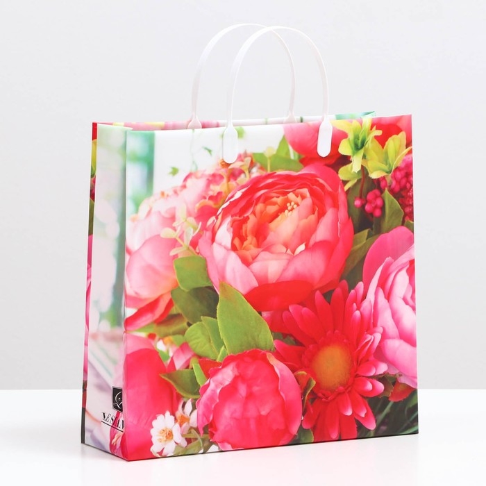 Пакет Пакет "Цветочный рай", мягкий пластик, 30 x 30 см, 100 мкм